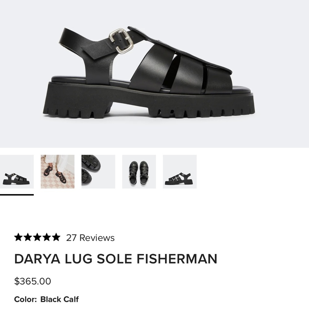 Freda Salvador Black Fisherman Sandals